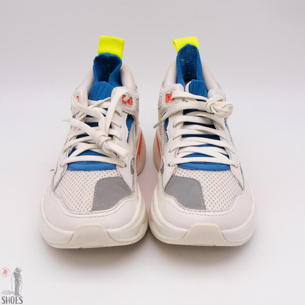 Brand Black Saga Women's 8-8.5 / Men's 6.5 White Vibram Leather Sneakers - Picture 7 of 13